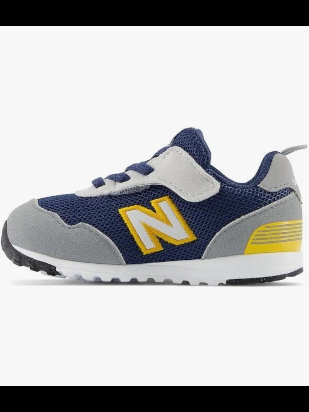 New Balance Kids Navy, Gray and Yellow 515 Sneakers